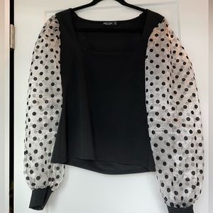 Nasty Gal Puff Sleeve Top